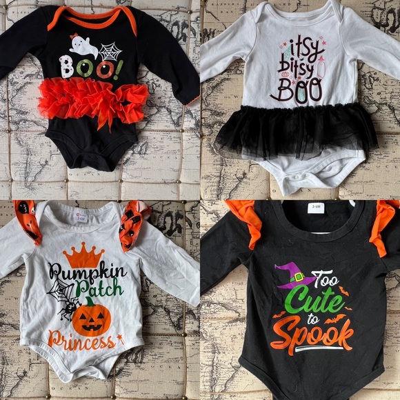 Bundle of baby girls Halloween clothes. - Picture 4 of 5
